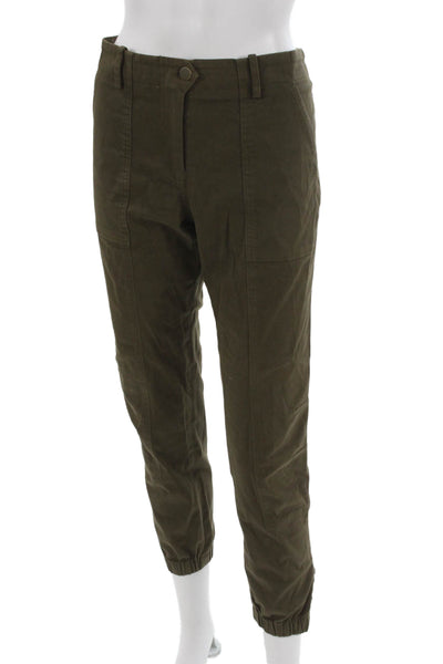 Veronica Beard Womens Cargo Green Cotton Pants Size 8