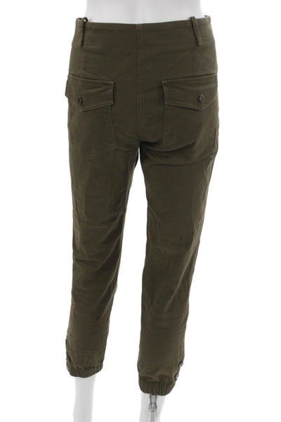 Veronica Beard Womens Cargo Green Cotton Pants Size 8
