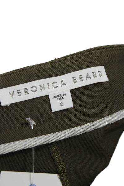Veronica Beard Womens Cargo Green Cotton Pants Size 8