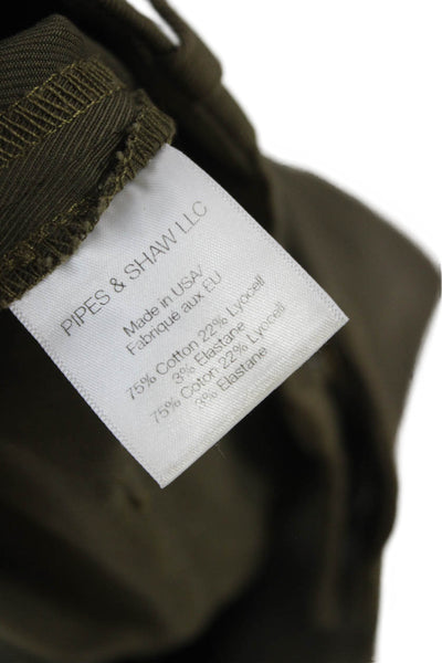 Veronica Beard Womens Cargo Green Cotton Pants Size 8