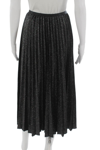 Beulah Womens Maxi Skirt Black Solid Polyester Long Pull On Size S