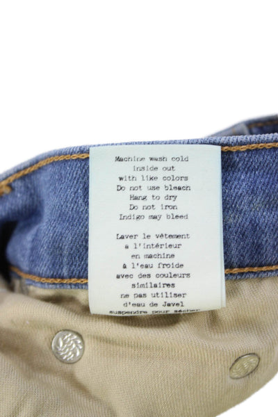 Rag & Bone Jean Womens Straight Jeans Blue Cotton Blend Size 25