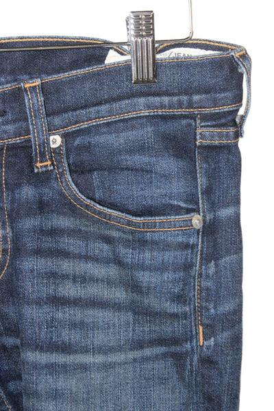 Rag & Bone Jean Womens Skinny Jeans Blue Low Rise Size 24