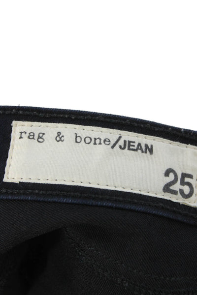 Rag & Bone Womens Black Skinny Jeans Size 25