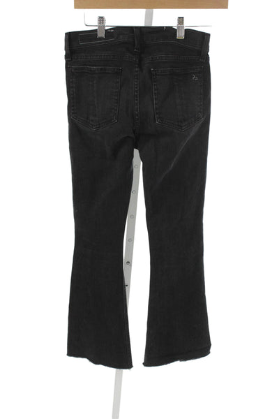 Rag & Bone Jean Womens Flared Black Jeans Size 25