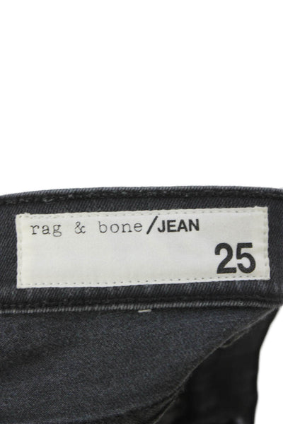 Rag & Bone Jean Womens Flared Black Jeans Size 25
