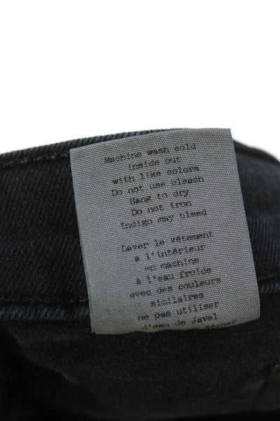 Rag & Bone Jean Womens Skinny Jeans Black Low Rise Cotton Blend 26in Size 25