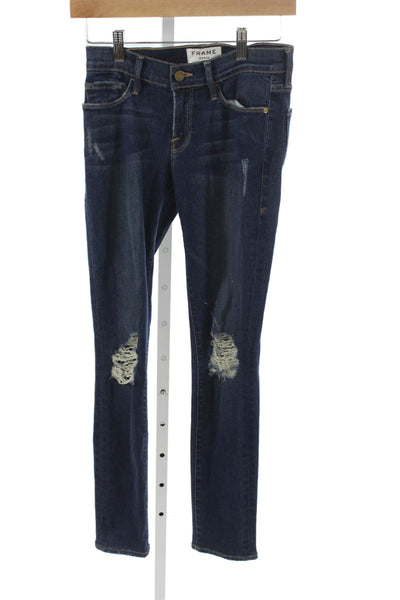 Frame Denim Womens Skinny Blue Jeans Size 26
