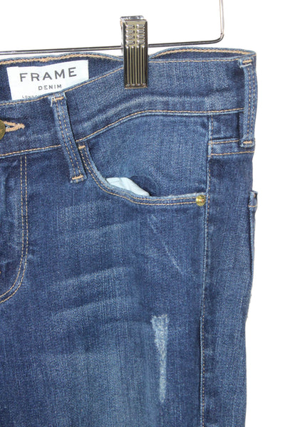 Frame Denim Womens Skinny Blue Jeans Size 26