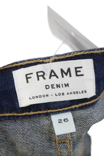 Frame Denim Womens Skinny Blue Jeans Size 26