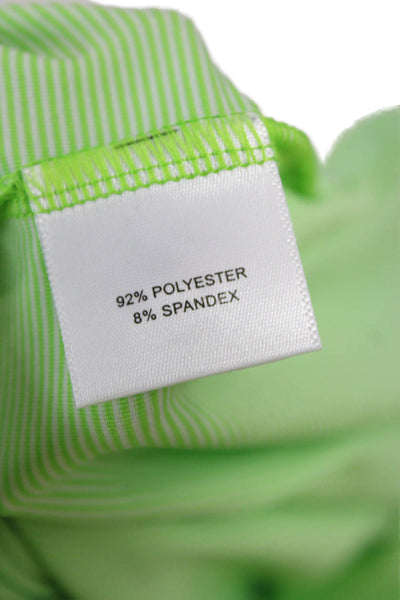 Peter Millar Mens Polo Shirt Green Short Sleeve Golf Size M