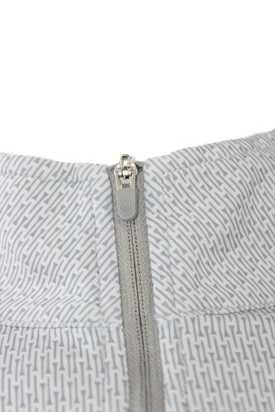 Peter Millar Mens Basic Casual Gray Long Sleeve Collared Zip T Shirt Size L