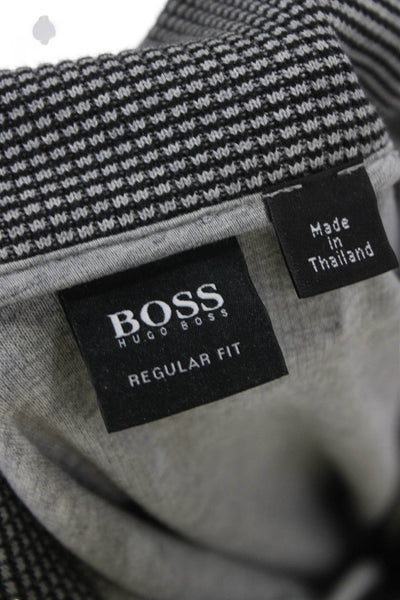 Boss Hugo Boss Mens Cotton Gray Pullover Sweater Mock Neck Long Sleeve Size M