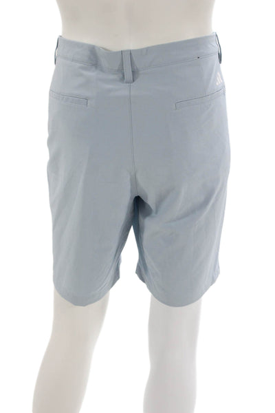 Adidas Mens Athletic Blue Polyester Blend Shorts Size 34