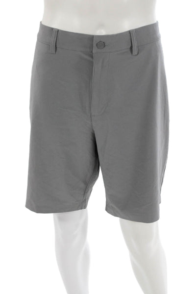 Adidas Mens Athletic Gray Shorts Recycled Polyester Size 36