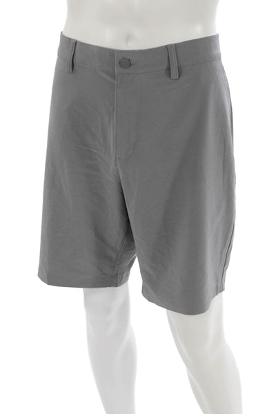 Adidas Mens Athletic Gray Shorts Recycled Polyester Size 36
