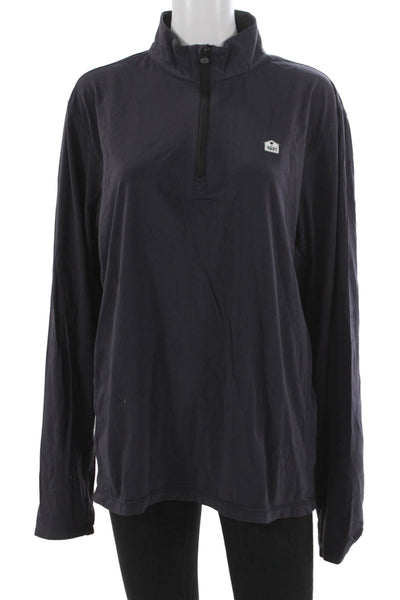 Greyson Mens Sweatshirt Pullover Zip Up Casual Blue Size L