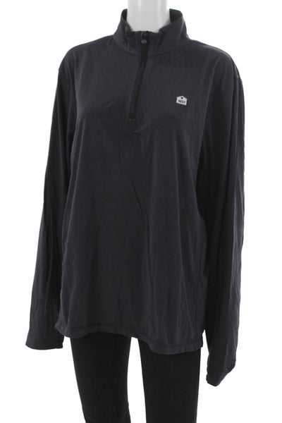 Greyson Mens Sweatshirt Pullover Zip Up Casual Blue Size L