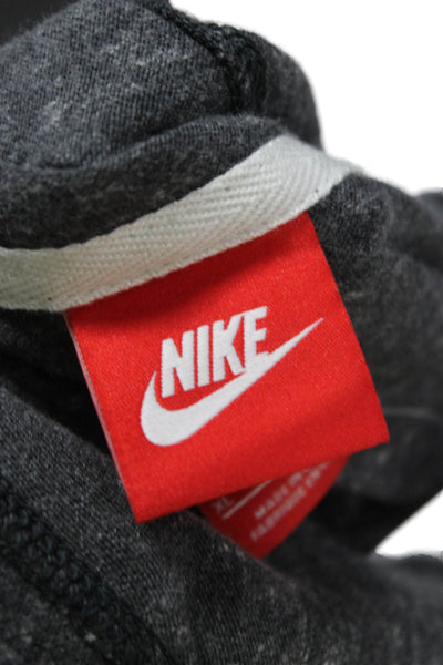 Nike Womens Full Zip Hoodie Gray Organic Cotton Long Sleeve Size XL