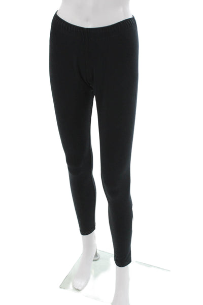 Nike Womens Ankle Leggings Black Cotton Blend Size M