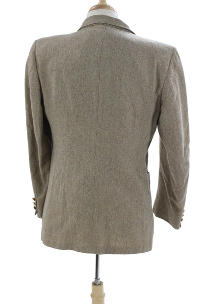 Fioravanti Mens Tweed Beige Blazer Size 40