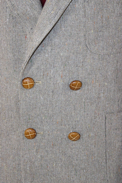 Fioravanti Mens Tweed Beige Blazer Size 40