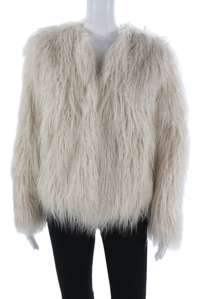 McGuire Women Basic Jacket Ivory Long Sleeve Size M