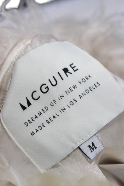 McGuire Women Basic Jacket Ivory Long Sleeve Size M