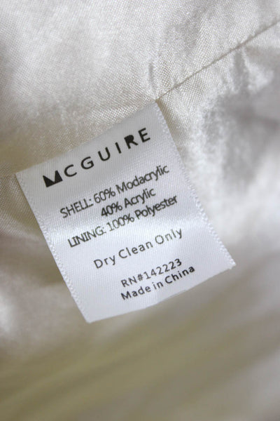 McGuire Women Basic Jacket Ivory Long Sleeve Size M