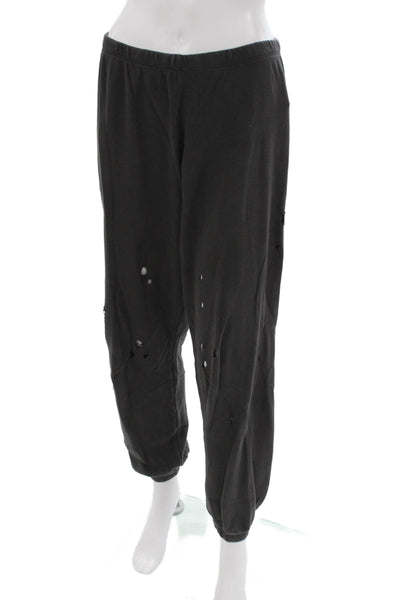 LNA Womens Gray Cotton Sweatpants Pull On Size M