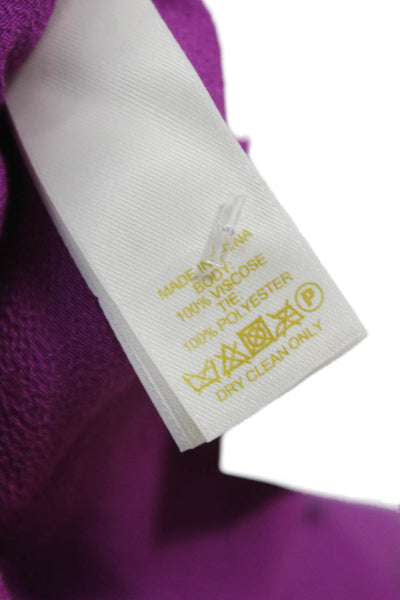 Kate Spade New York Women Shift Dress Purple Sleeveless Size XS