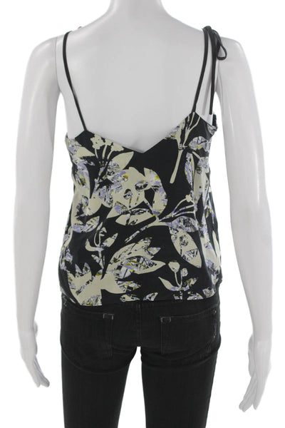 Sam & Lavi Womens Camisole Floral V-Neck Rayon Sleeveless Multicolor Size XS