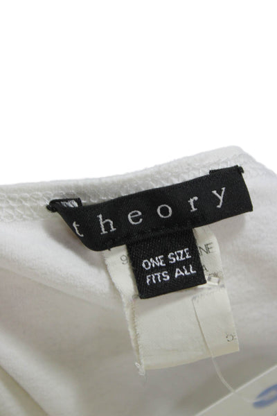 Theory Women Basic Sleeveless Scoop Neck Nylon Tank White Size One Size