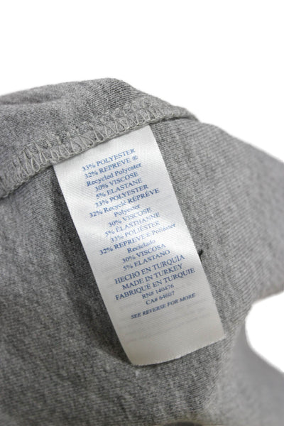 Faherty Mens Solid Long Sleeve Button Up Shirt Gray Size  M