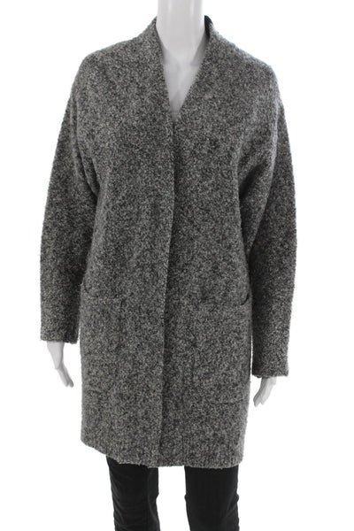 Rag & Bone Womens Cardigan Merino Wool V Neck Gray Long Sleeve Size 2XS