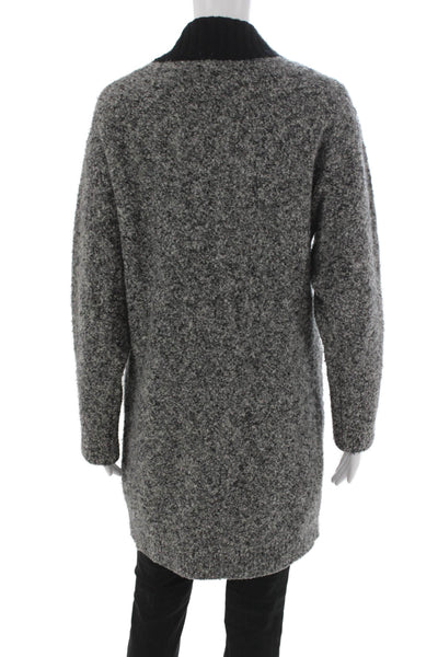 Rag & Bone Womens Cardigan Merino Wool V Neck Gray Long Sleeve Size 2XS