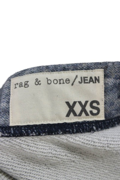Rag & Bone Jean Womens Ankle Jeans Blue Cotton Button Size 2XS