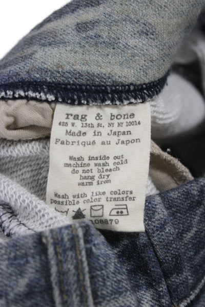 Rag & Bone Jean Womens Ankle Jeans Blue Cotton Button Size 2XS