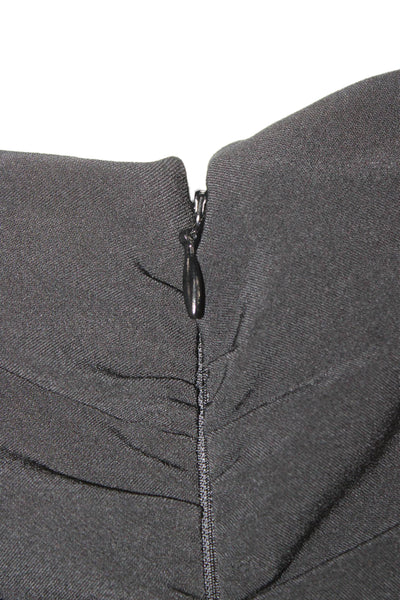 J Crew Womens Maxi Dress Black Keyhole Sleeveless Long Zip Size XS