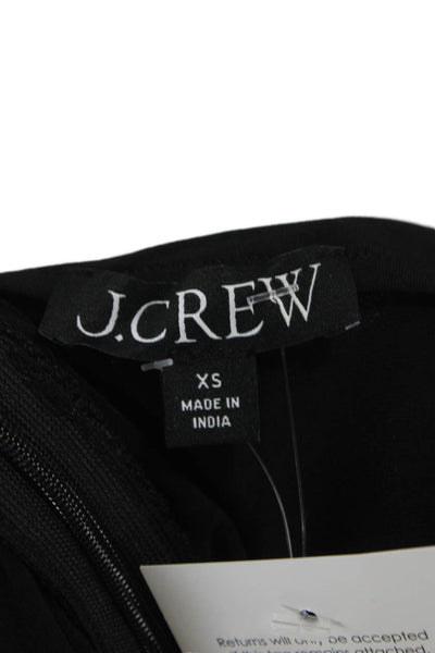 J Crew Womens Maxi Dress Black Keyhole Sleeveless Long Zip Size XS