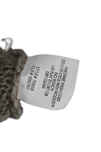 Vince Women Merino Wool Cable Collared Long Sleeve Cardigan Size S