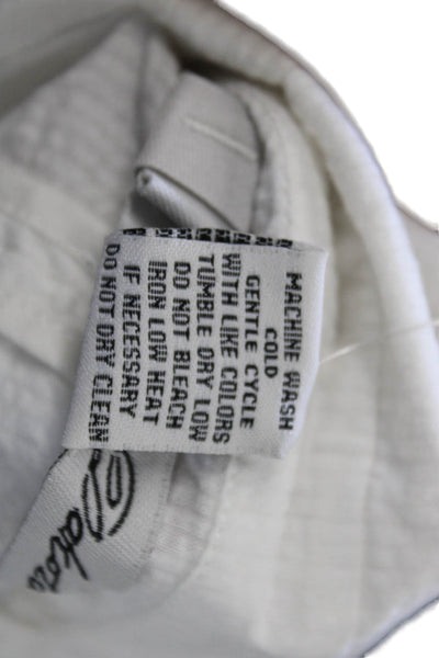 BB Dakota Women White Basic Jacket Cotton Button 3/4 Sleeve Size S