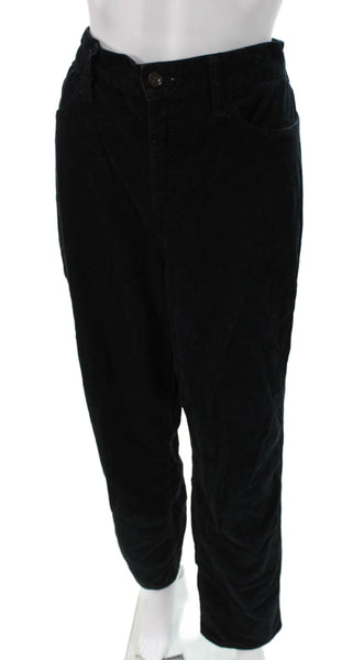 J Crew Womens Black Mid Rise Cotton Blend Jeans Tall Size 29