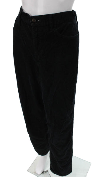 J Crew Womens Black Mid Rise Cotton Blend Jeans Tall Size 29