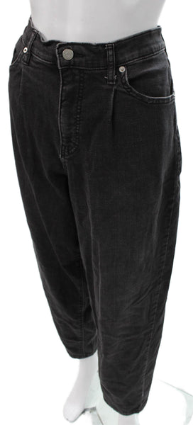 Banana Republic Women Mom Jeans Black Cotton High Rise Size 29