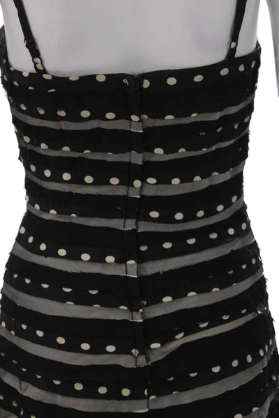 BCBG Max Azria Womens Fit & Flare Black Sleeveless Square Neck Long Dress Size 2