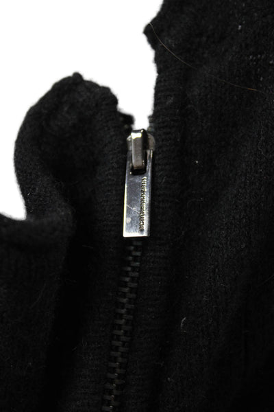 BCBG Max Azria Womens Sweater Dress Black Cashmere Boat Neck Size XS
