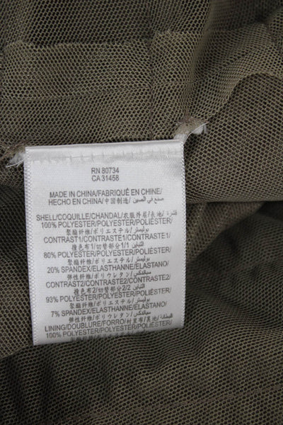 BCBG Max Azria Women Sheath Dress Gray Square Neck Sleeveless Size 4