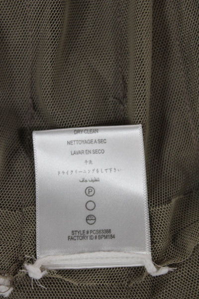 BCBG Max Azria Women Sheath Dress Gray Square Neck Sleeveless Size 4
