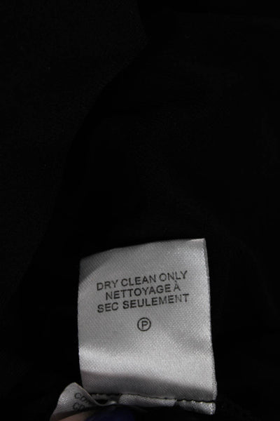 Calvin Klein Women Black Polyester Collared Shirt Dress Short Sleeve Size 2
